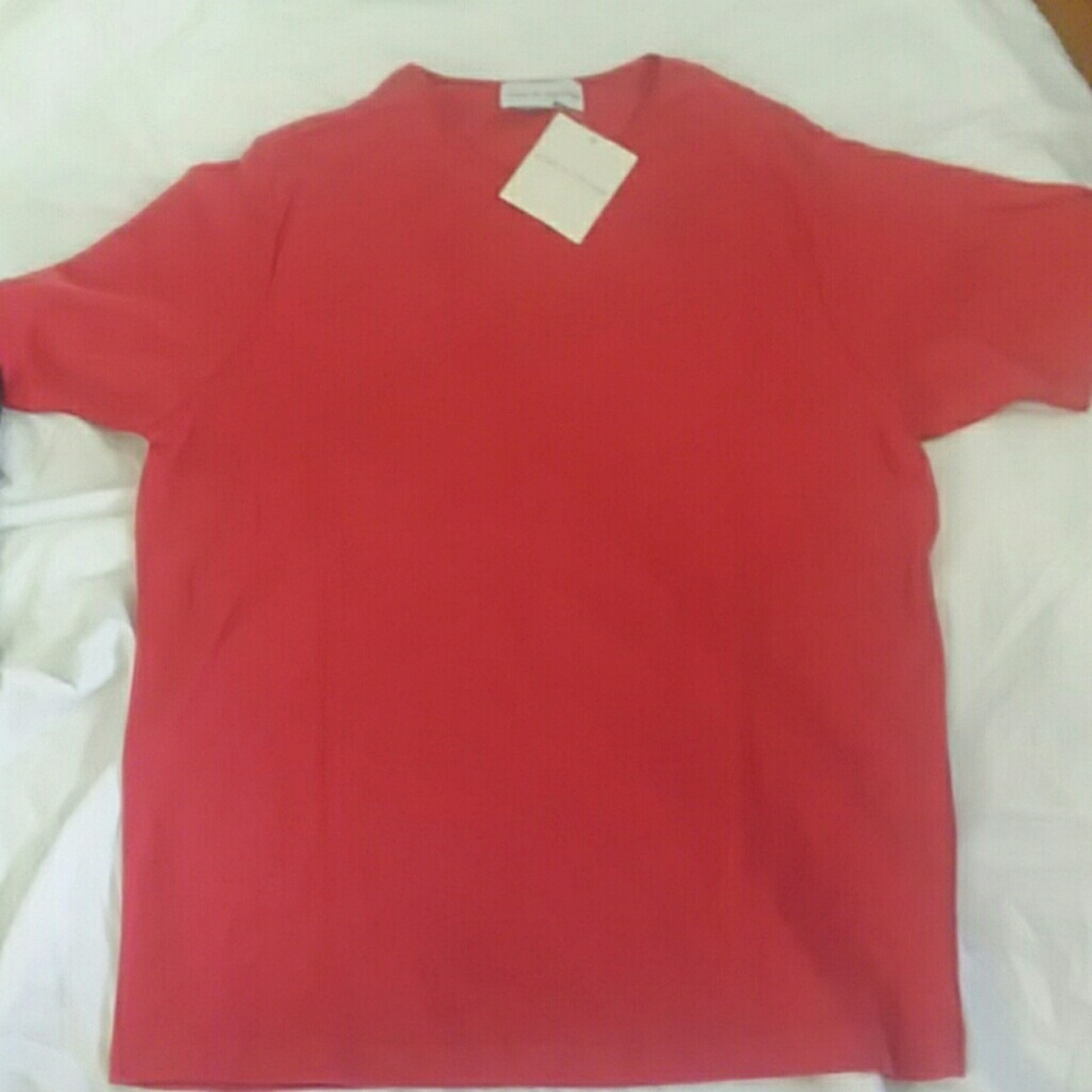 NWT cranberry colored top size L